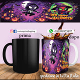 TAZZA  HALLOWEEN CARICATURA SPIDERMAN PERSONALIZZABILE CON NOME