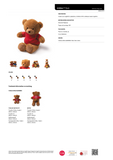 Peluche Orsacchiotto Senza Personalizzazione