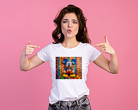 T-SHIRT TOPOLINO PERSONALIZZABILE CON NOME MOD.1