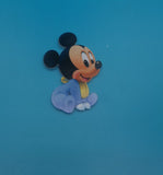 Calamita o portachiavi Topolino in plexiglass personalizzato con foto/immagine e testo