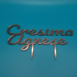 Cake Topper Cresima con Nome Vari modelli