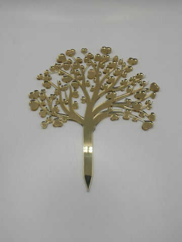 CAKE TOPPER ALBERO CON CUORI