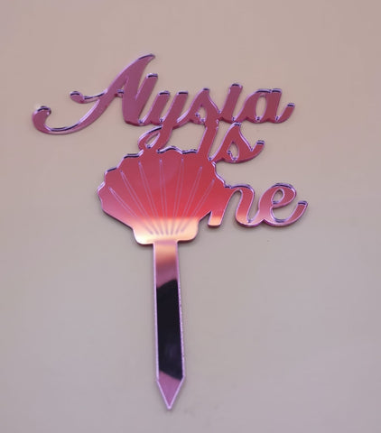 CAKE TOPPER IS  ONE PERSONALIZZATO CON NOME