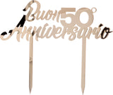 Cake Topper 50 Anni Vari Modelli