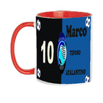 TAZZA TIFOSO ATALANTA PERSONALIZZATA CON NOME E NUMERO