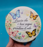 Tamburo a Tema Farfalle Personalizzato
