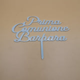 Cake Topper Prima Comunione Personalizzato con Nome