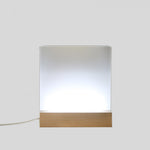 Lampada con Base LED LEGNO con Plexy Personalizzata con foto