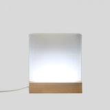 Lampada con Base LED LEGNO con Plexy Personalizzata con foto