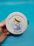 Tamburo Personalizzato Battesimo Padrino- Madrina
