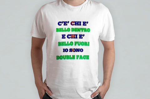 T-SHIRT DIVERTENTE DOUBLE FACE