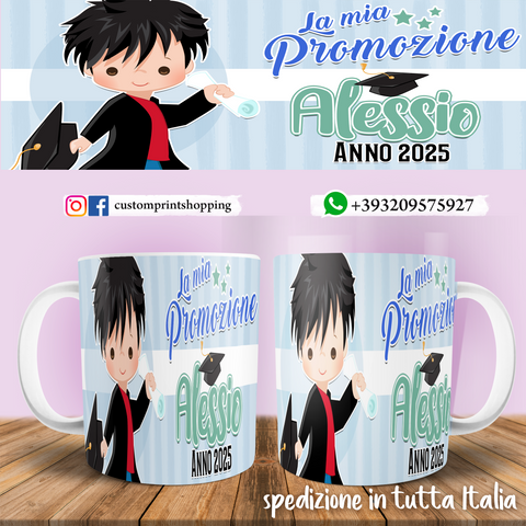 TAZZA PROMOZIONE PERSONALIZZATA COL NOME E ANNO MOD.10