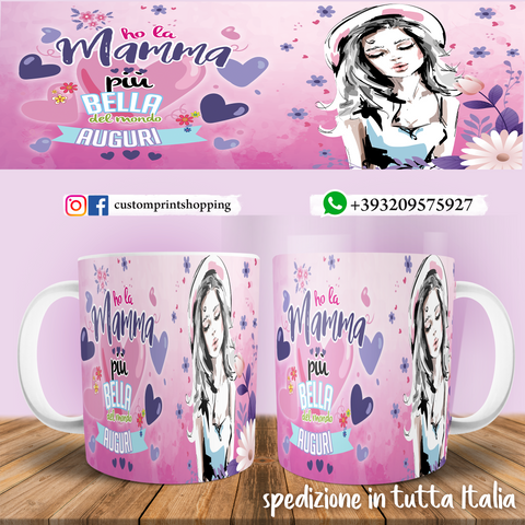 Tazza mamma Personalizzabile con nome Mod. 011