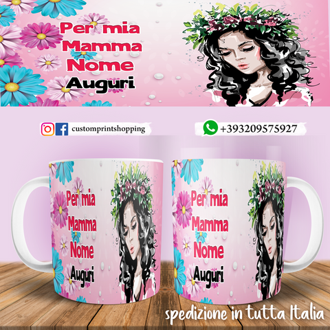 Tazza mamma Personalizzabile con nome Mod. 001