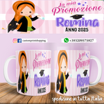 TAZZA PROMOZIONE PERSONALIZZATA COL NOME E ANNO MOD.1