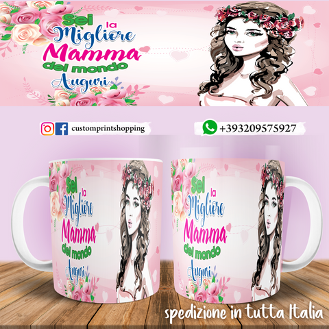 Tazza mamma Personalizzabile con nome Mod. 002