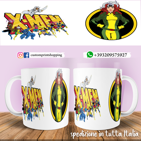 TAZZA MARVEL XMEN  PERSONALIZZABILE CON IL TUO NOME MOD.2