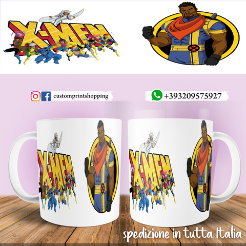 TAZZA MARVEL XMEN  PERSONALIZZABILE CON IL TUO NOME MOD.4