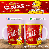TAZZA PAPA' HOMER SIMPSON PERSONALIZZATA MOD.4