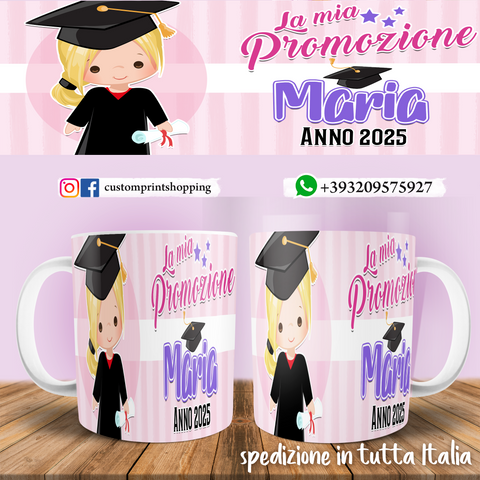 TAZZA PROMOZIONE PERSONALIZZATA COL NOME E ANNO MOD.5