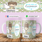 TAZZA  PRIMA COMUNIONE PERSONALIZZATA CON NOME E DATA MOD.5