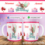 Tazza Happy Birthday Personalizzata   con nome ed anni. mod.5