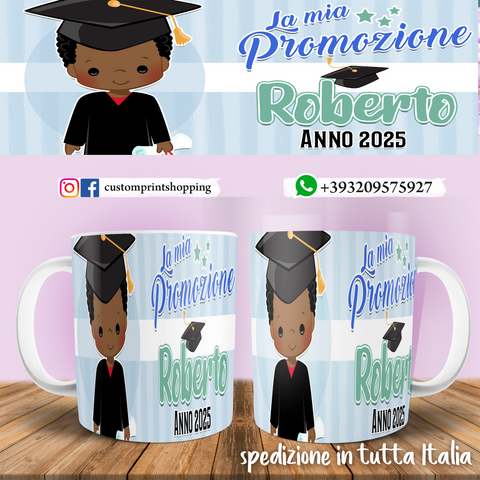 TAZZA PROMOZIONE PERSONALIZZATA COL NOME E ANNO MOD.7