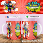 TAZZA PAPA' SUPEREROE CAPITAN AMERICA PERSONALIZZATA