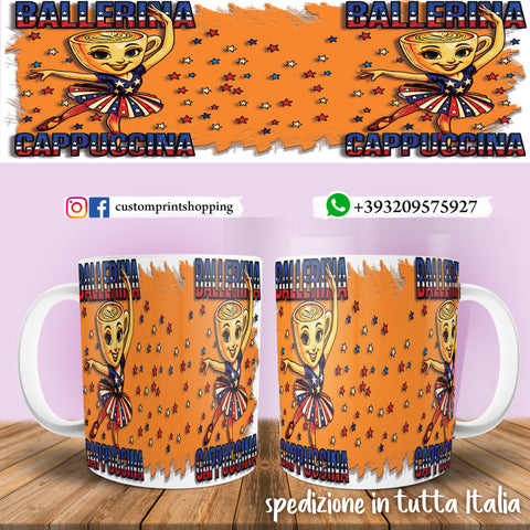 Tazza Brainrot Meme Ballerina Cappuccino Mod.1