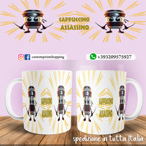 Tazza Brainrot Meme Cappuccino Assassino