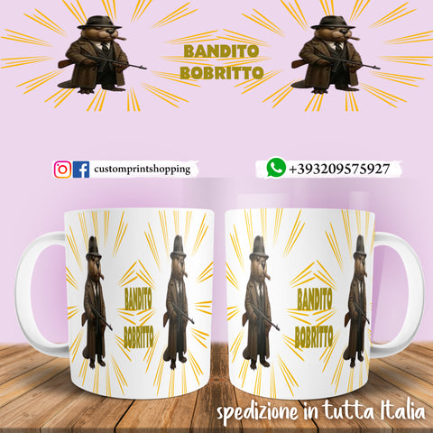 Tazza Brainrot Meme Bandito Bobritto