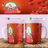 TAZZA CUORI PERSONALIZZATA CON FOTO