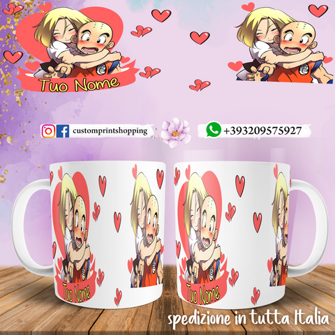 TAZZA CRILIN PERSONALIZZATA CON NOME MOD.2