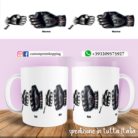 TAZZA PAPA' PANTERA NERA PERSONALIZZATA MOD.1