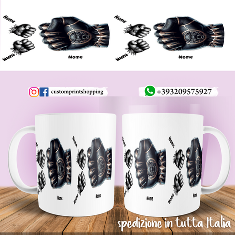 TAZZA PAPA' PANTERA NERA PERSONALIZZATA MOD.2