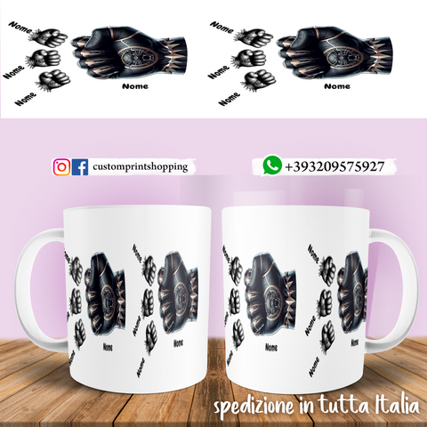 TAZZA PAPA' PANTERA NERA PERSONALIZZATA MOD.3