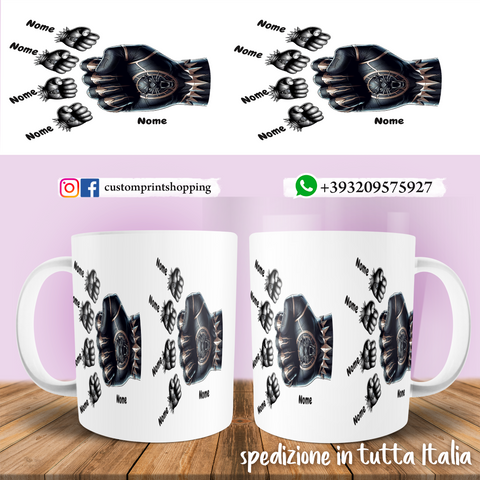 TAZZA PAPA' PANTERA NERA PERSONALIZZATA MOD.4