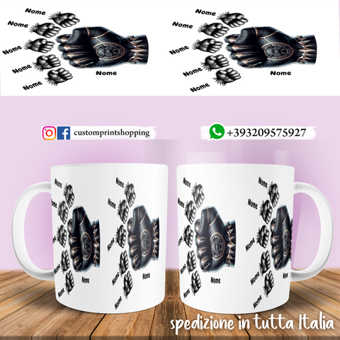 TAZZA PAPA' PANTERA NERA PERSONALIZZATA MOD.5