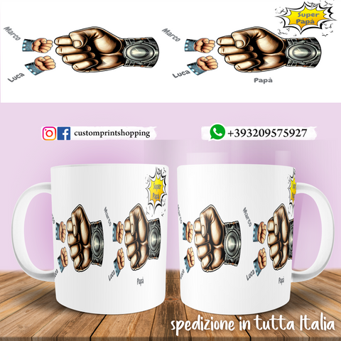 TAZZA PAPA' THOR PERSONALIZZATA MOD.2
