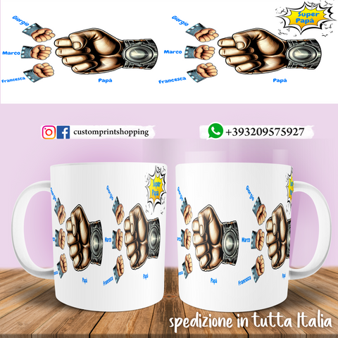 TAZZA PAPA' THOR PERSONALIZZATA MOD.3
