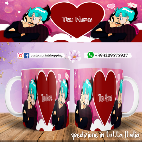 TAZZA VEGETA-BULMA PERSONALIZZATA CON NOME