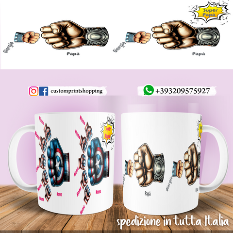 TAZZA PAPA' THOR PERSONALIZZATA MOD.1