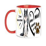 TAZZA BORDER COLLIE  PERSONALIZZABILE CON IL TUO NOME