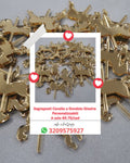 Portachiavi cavallo a dondolo giostra personalizzato in plexiglass