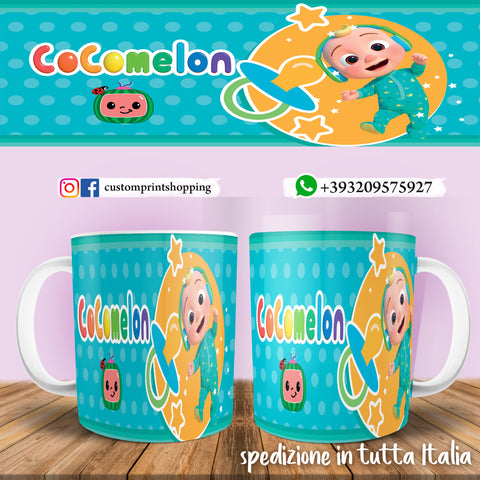 TAZZA COCOMELON PERSONALIZZABILE CON NOME MOD.1