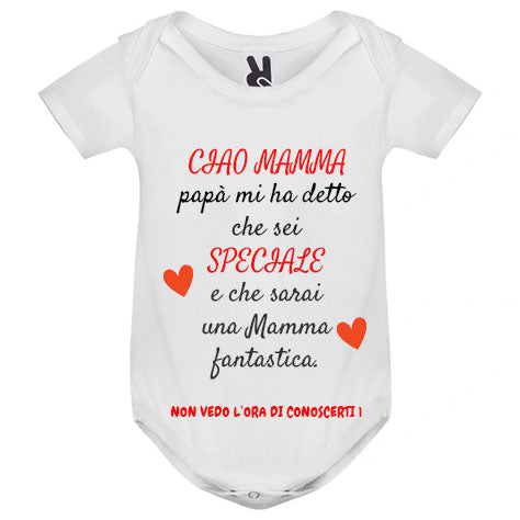 Body Neonato  Ciao Mamma Personalizzato
