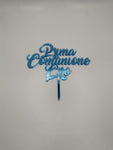 CAKE TOPPER  PRIMA COMUNIONE PERSONALIZZATO CON IL TUO NOME IN ACRILICO