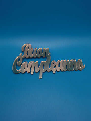 Scritta Buon compleanno personalizzata