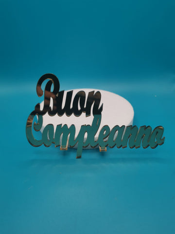 Scritta Buon compleanno personalizzata