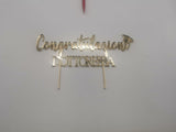 CAKE TOPPER CONGRATULAZIONE  DOTTORESSA